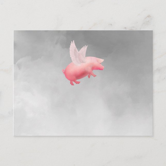 Flying Pig Postcard (Front)