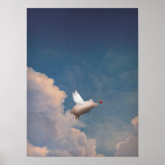 flying pig poster