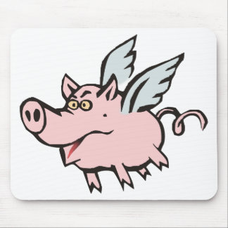 flying pig Sau flying Mouse Mat