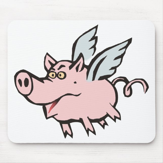 flying pig Sau flying Mouse Mat (Front)