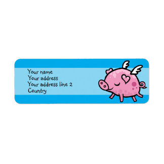 Flying Pig Slim Address label