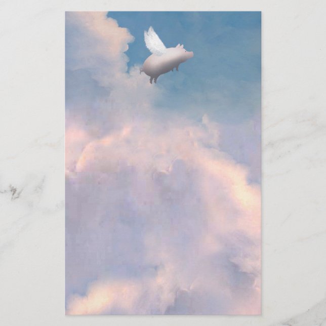 flying pig stationery (Front)