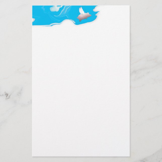 flying pig stationery (Front)