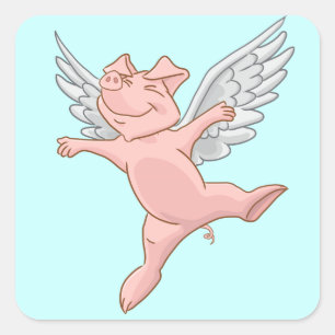 Flying Pig Sticker