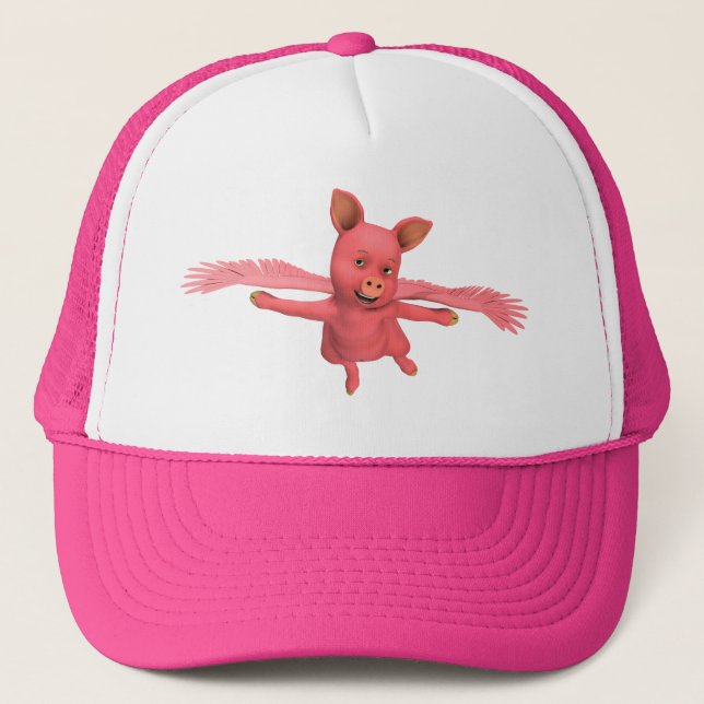 Flying Pig Trucker Hat (Front)