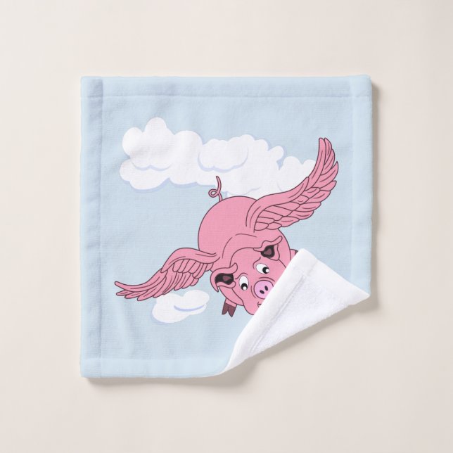 Flying Pig Wash Cloth (Wash Cloth)