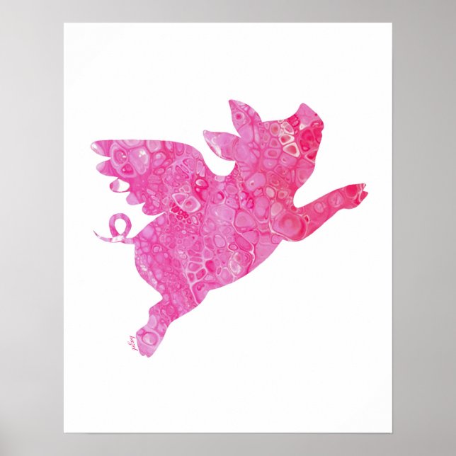 Flying Pig, When Pigs Fly, Flying Pig Poster (Front)