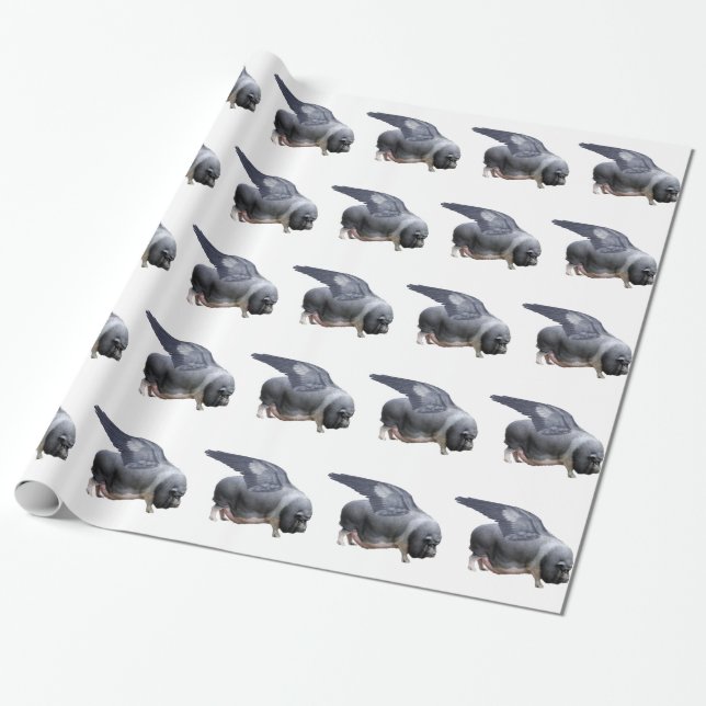 flying pig wrapping paper (Unrolled)
