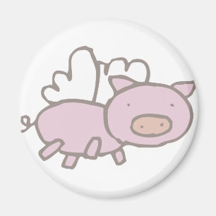 Flying Piggy Magnet