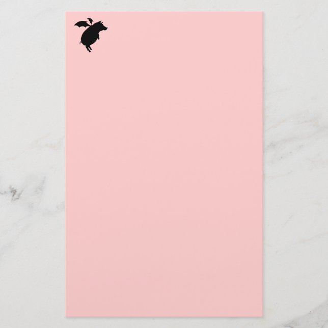 Flying piggy stationery (Front)