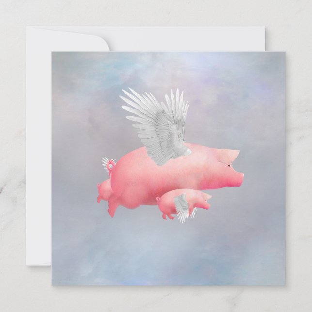 Flying Piglets Card (Front)