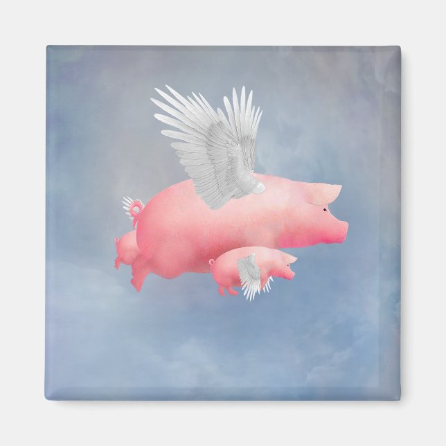 Flying Piglets Magnet (Front)