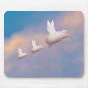 flying piglets mouse mat