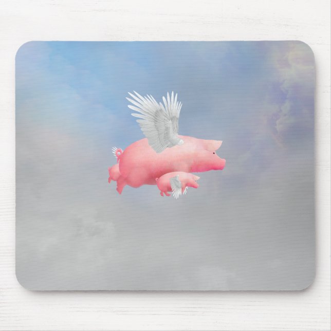 Flying Piglets Mouse Mat (Front)