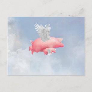Flying Piglets Postcard