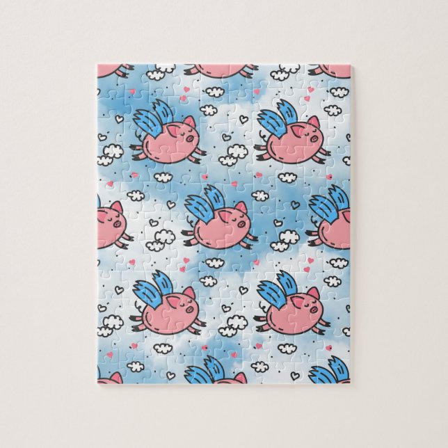 flying pigs jigsaw puzzle (Vertical)
