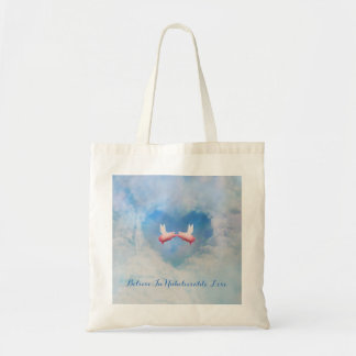 Flying Pigs Kissing-Believe In Unbelievable Love Tote Bag
