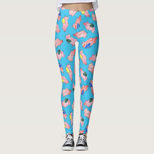 Flying Pigs Leggings (Front)