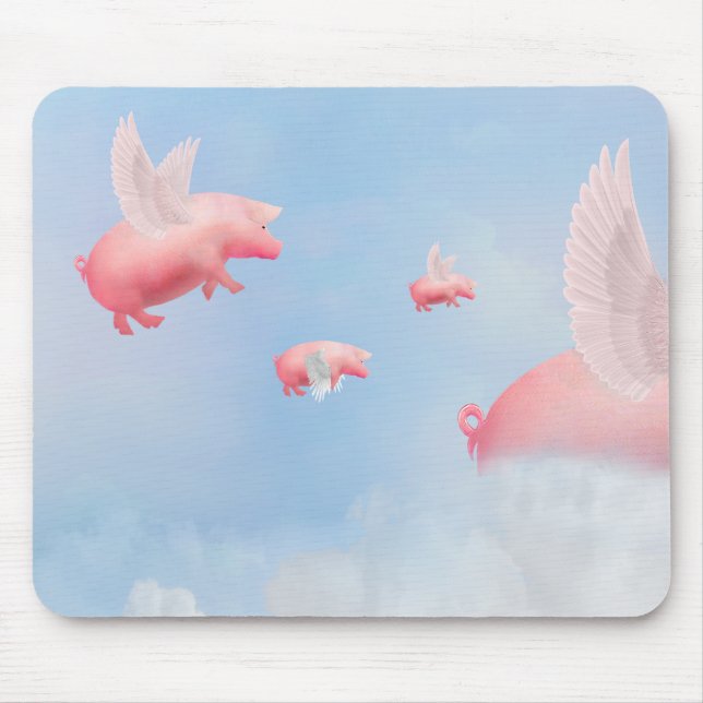 Flying Pigs Mouse Mat (Front)