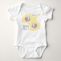 Flying Pigs New Baby born in 2019 Baby Bodysuit