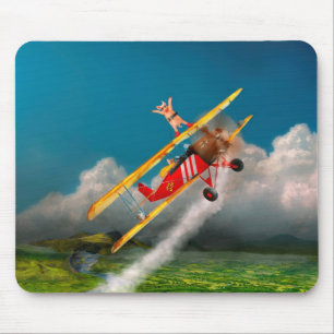 Flying Pigs - Plane - Hog Wild Mouse Mat