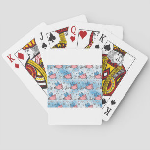 flying pigs playing cards