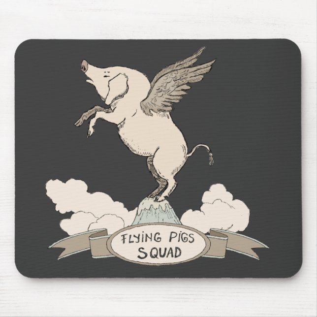 Flying Pigs Squad Mouse Mat (Front)