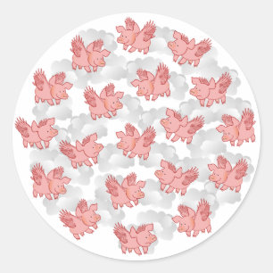Flying Pigs stickers