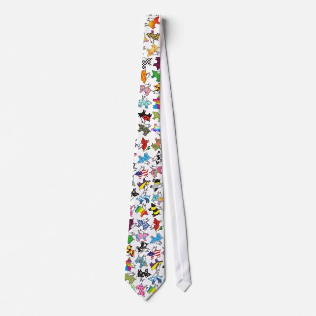 flying pigs tie (Front)