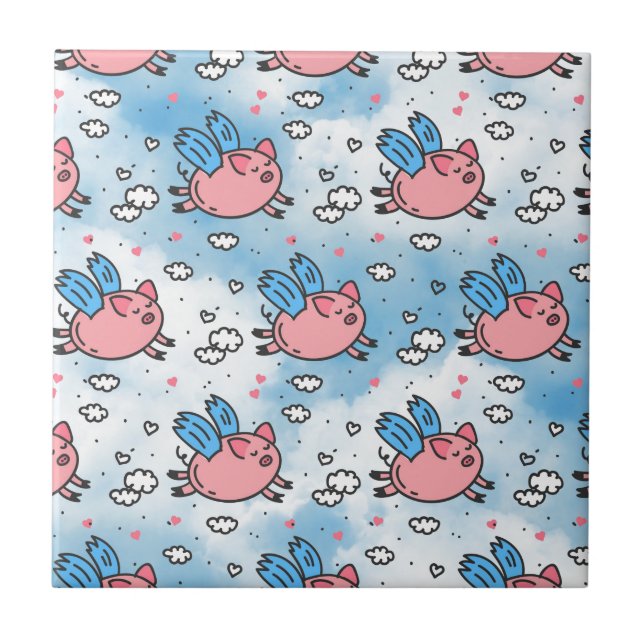flying pigs tile (Front)