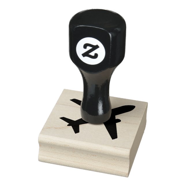 flying plane rubber stamp (Stamp)