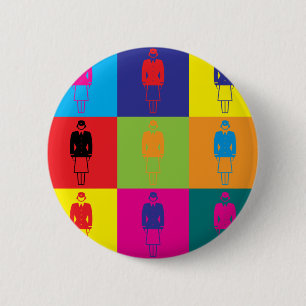 Flying Pop Art 6 Cm Round Badge