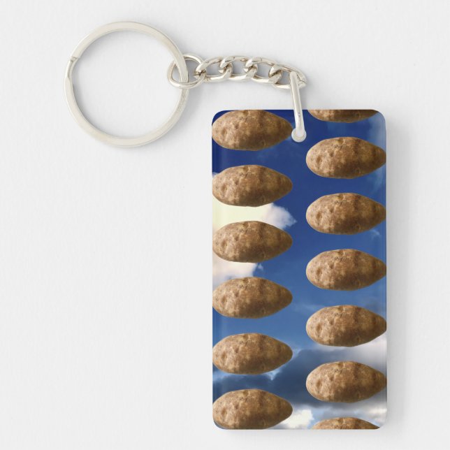 Flying Potatoes Space Potato Invasion Key Ring (Front)
