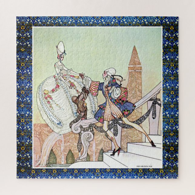 Flying princess and shocked prince Kay Nielsen Jigsaw Puzzle (Vertical)