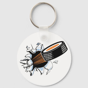 Flying Puck Key Ring