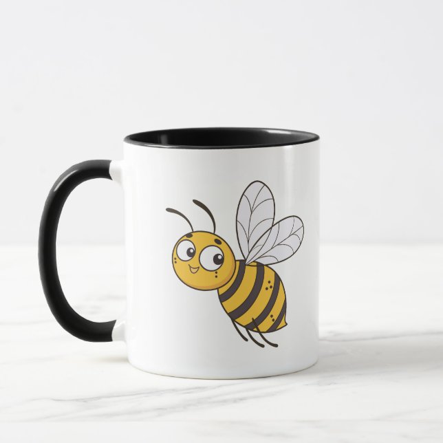 Flying queen honey bee mug (Left)
