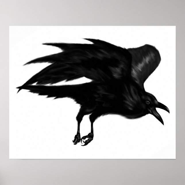 Flying Raven Archival Poster (Front)