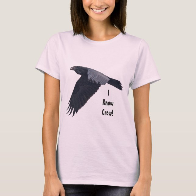 Flying Raven Crow Corvid-lover design T-Shirt (Front)