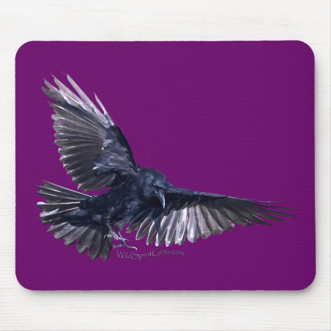 Flying Raven Mouse Mat (Front)