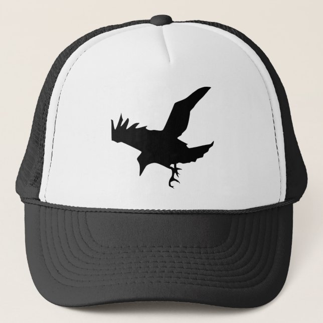 Flying Raven Silhouette Cap (Front)
