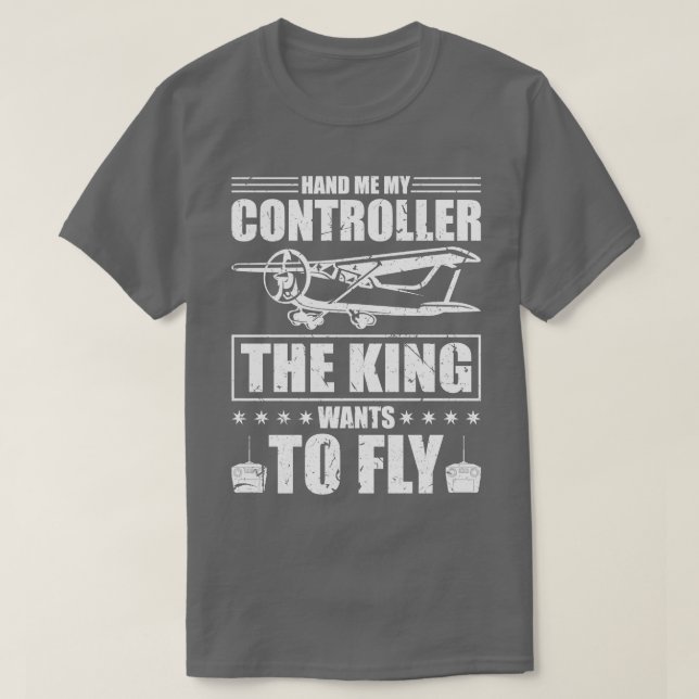 Flying RC Model Pilot Men RC Plane T-Shirt (Design Front)