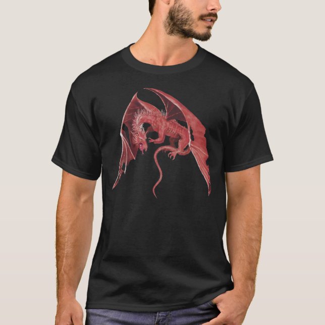Flying red dragon teeshirt T-Shirt (Front)