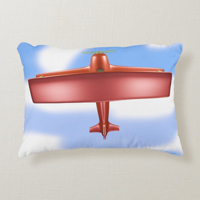 Flying Red Uproar Accent Pillow (Front)