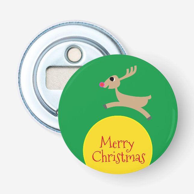 Flying Reindeer Bottle Opener (Front)