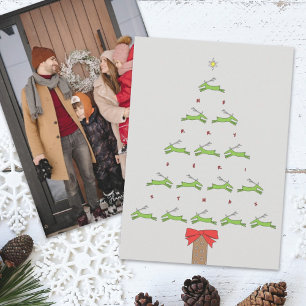 FLYING REINDEER PHOTO CHRISTMAS CARD