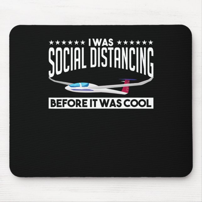 Flying Sailplane Pilot Glider Pilot Lovers Gift Mouse Mat (Front)
