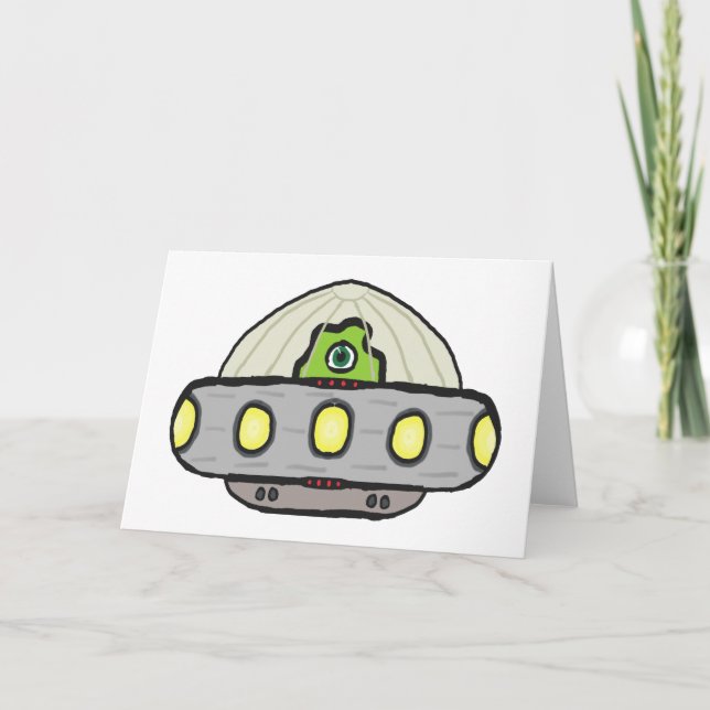 Flying Saucer Card (Front)