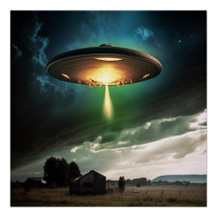 Flying Saucer Invasion Poster