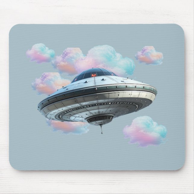 Flying Saucer Mouse Mat (Front)