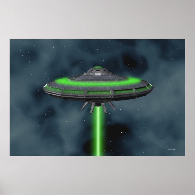 Flying Saucer - Sci-Fi Poster (Front)